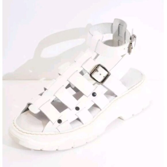 Free People Gia Gladiator Sandals Size EU 38/US 7.5 MSRP: $198 Leather - Picture 1 of 14